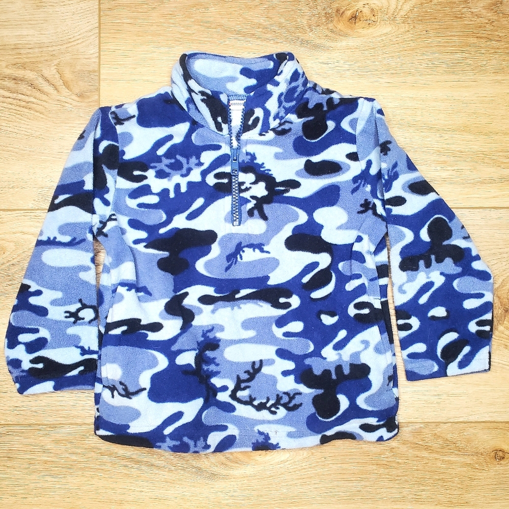 30) KID CONNECTION Blue Camo / Camouflage Pullover Jacket Sz. 3T